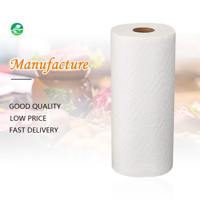 Popular Sale Eco-friendly  Best Price Roll Kitchen Paper  hand kitchen tissue paper towel manufacturer