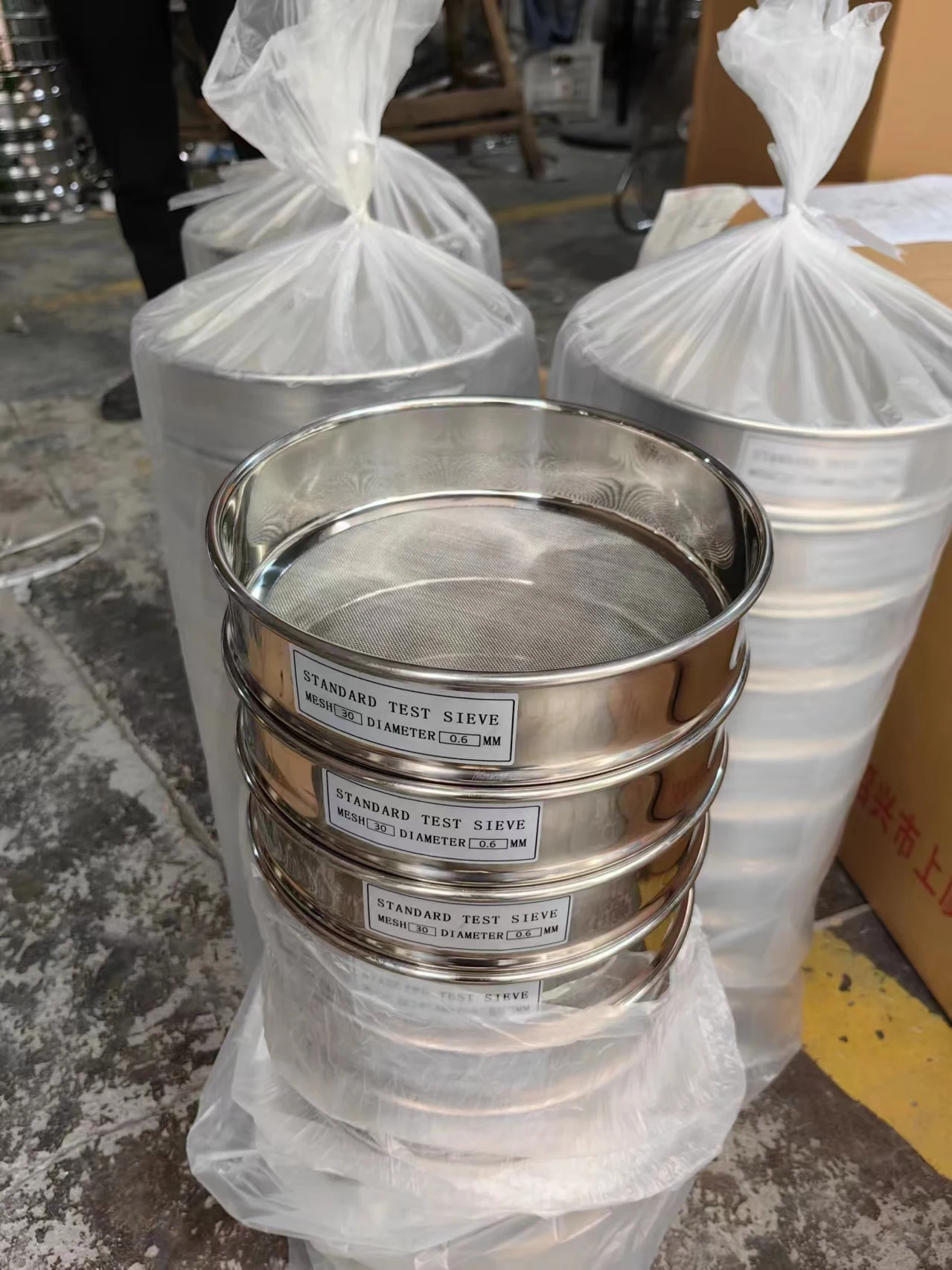 Test Sieve Customized Stainless Steel Powder Sieve Mesh Screening Sieve