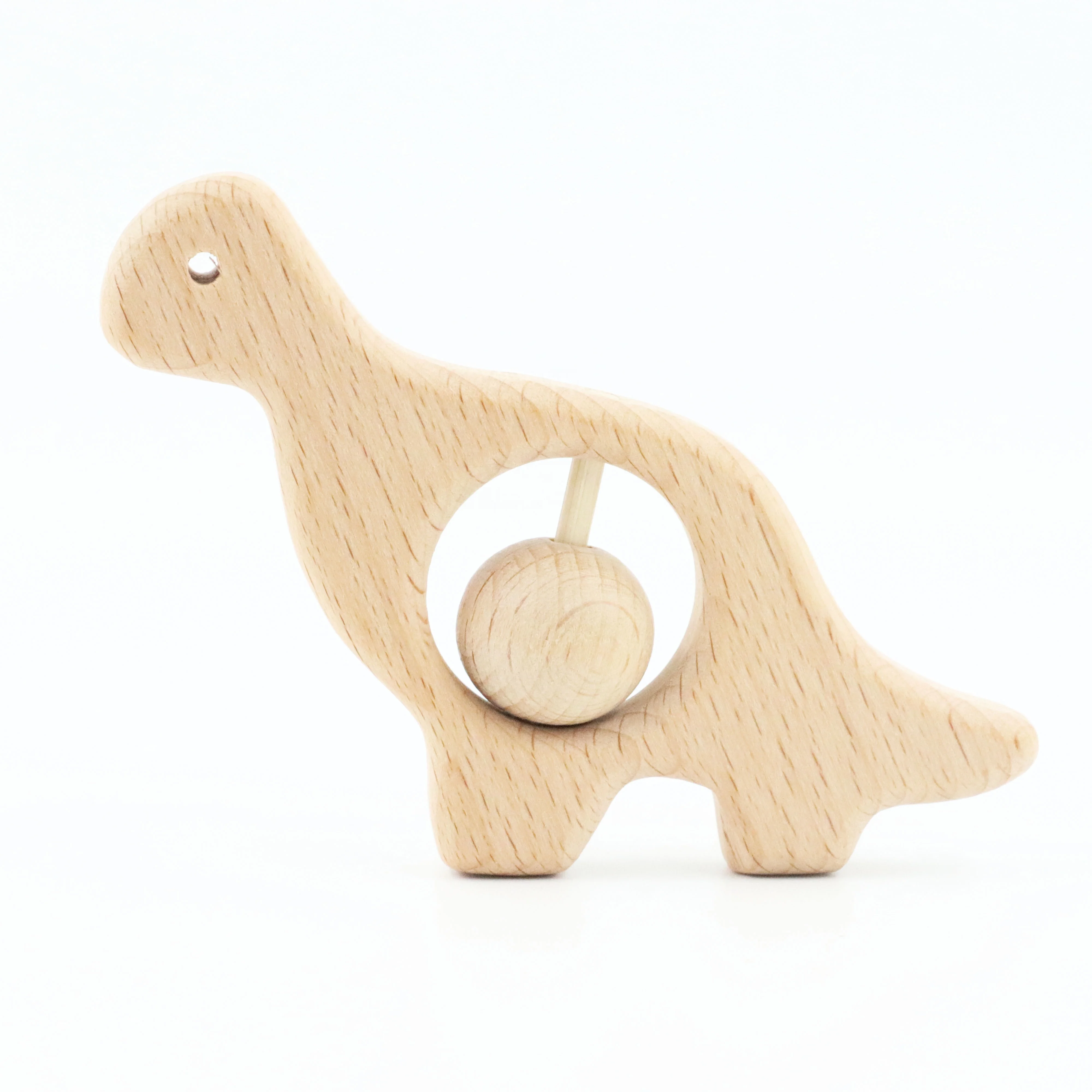 Милый сенсорные деревянный Прорезыватель для зубов при прорезывании зубов игрушечных колец