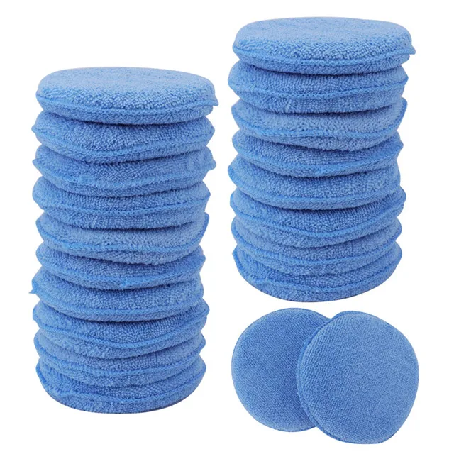 Microfiber Car Wash Sponge waxing applicator pad