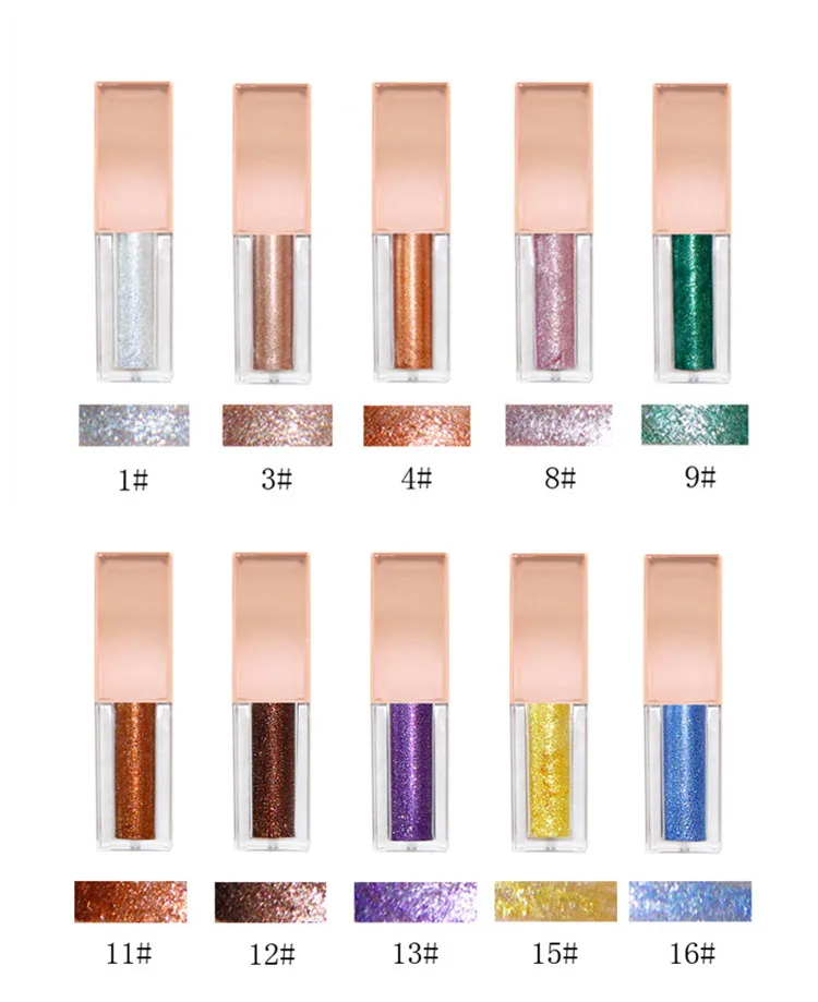 
High pigment 10 colors liquid eyeshadow with your custom logo 