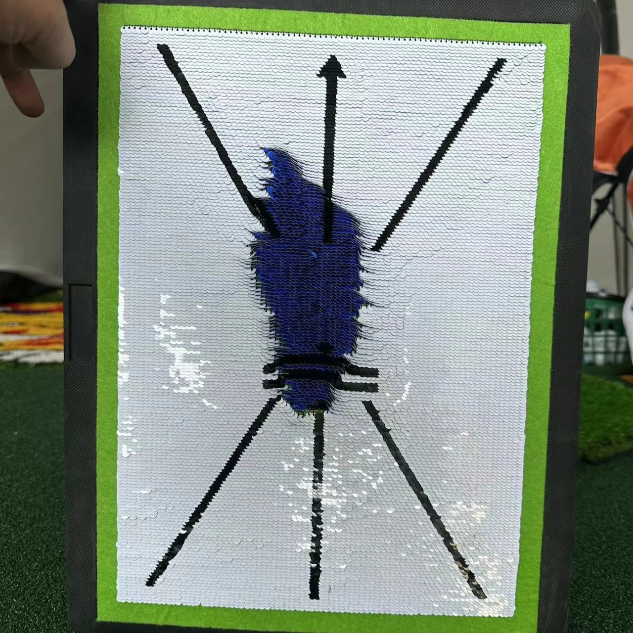 High Quality Golf Swing Mat Testing Mat Non-slip Rubber Bottom Golf Ball Pads