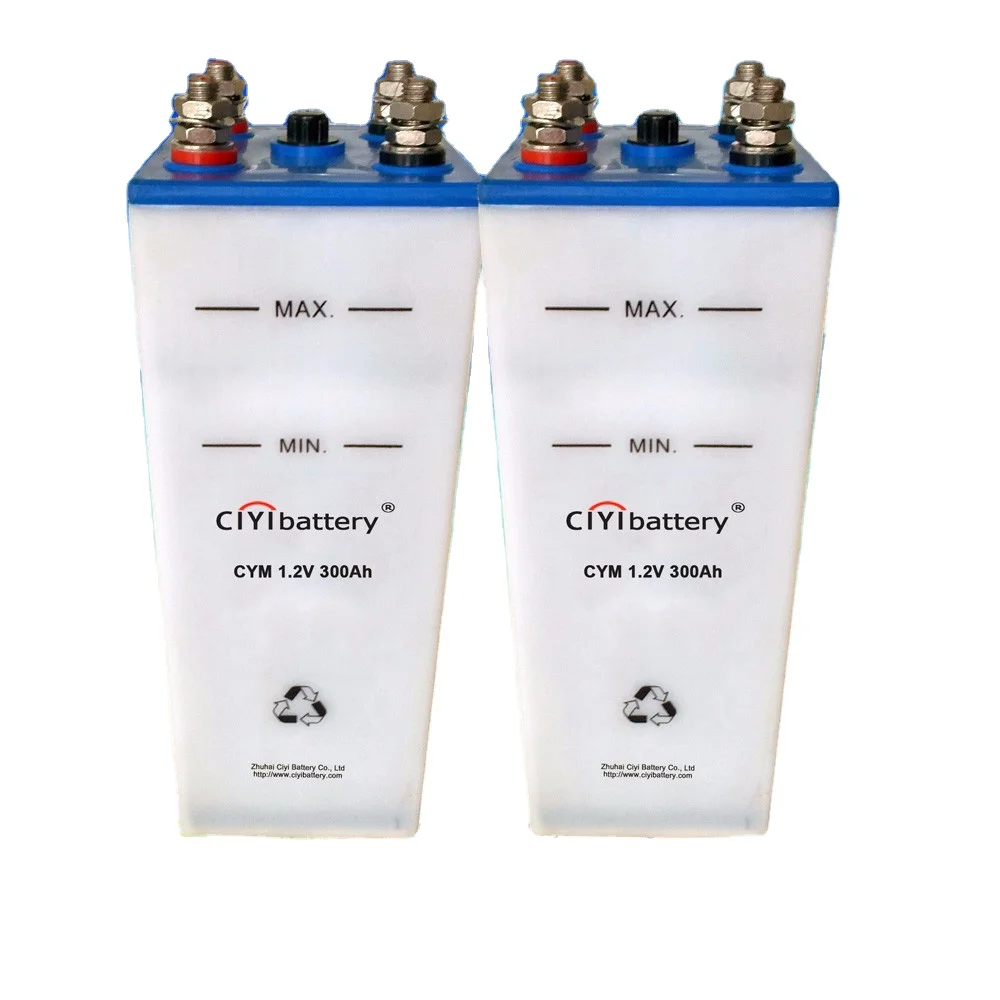 66 Years Pocket Plate Low Discharge Rate Nickel Cadmium Battery NI-CD Battery 1.2V 300AH