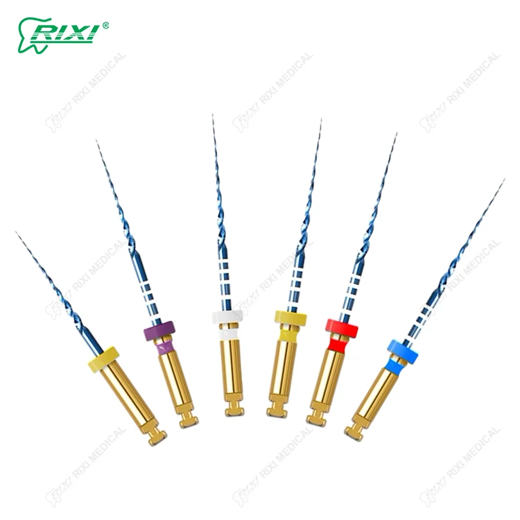 rotary files endo treatment blue niti root canal file MRF dental rotary files endodontic