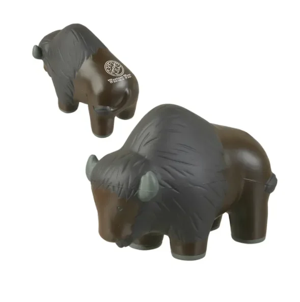 Promotional custom ANTI soft FOAM TOY  PU Buffalo Stress Balls