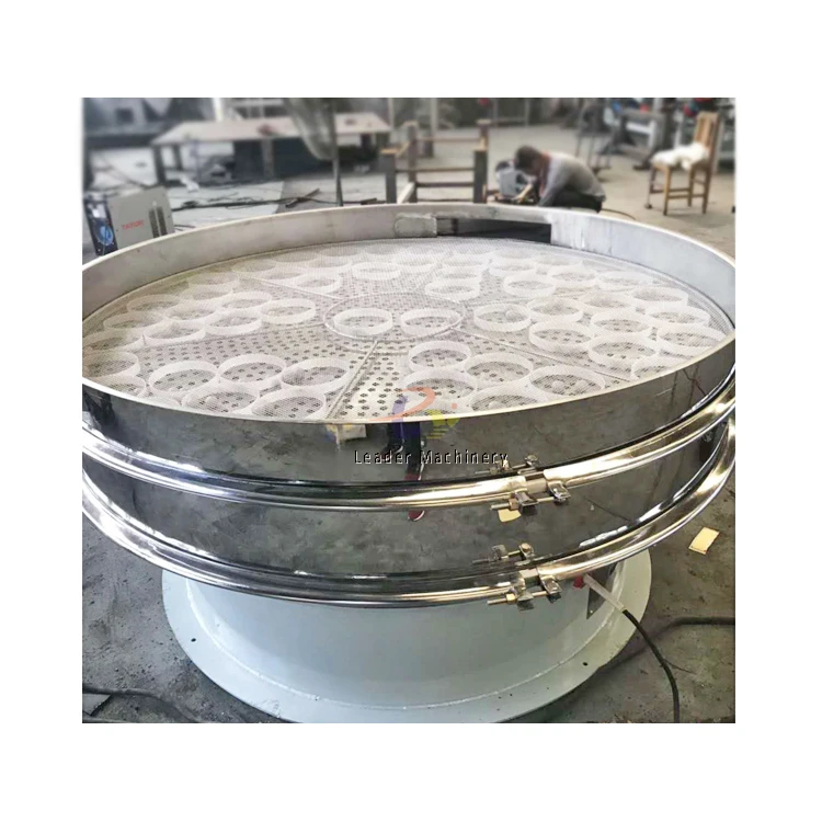 Industrial Sieve Machine Double Deck Stainless Steel Vibrating Screen Food Rotary Vibration Screen Price Sifter Separator