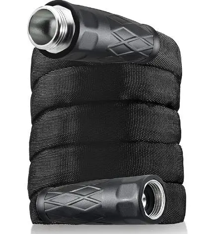 Expandable Garden Hose Plastic Expansion Pipe 100Ft Garden Water Hose Hanger Wall-Mounted