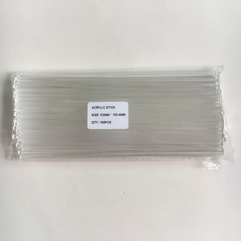 
Dropshipping Cake Lollipop Stick Acrylic Clear Sticks Plastic Cakes Topper Tools Mold Use For Dessert Accessories Food Grade 