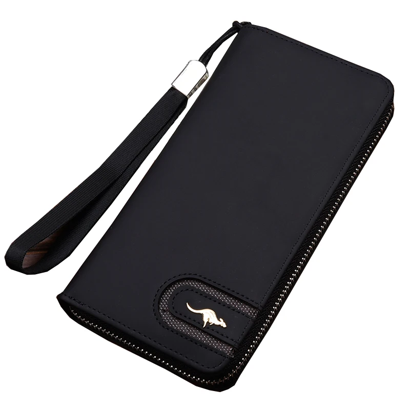 Men Wallets Long Style High Quality Card Holder Male Purse Zipper Large Capacity Brand PU Leather Wallet For Men