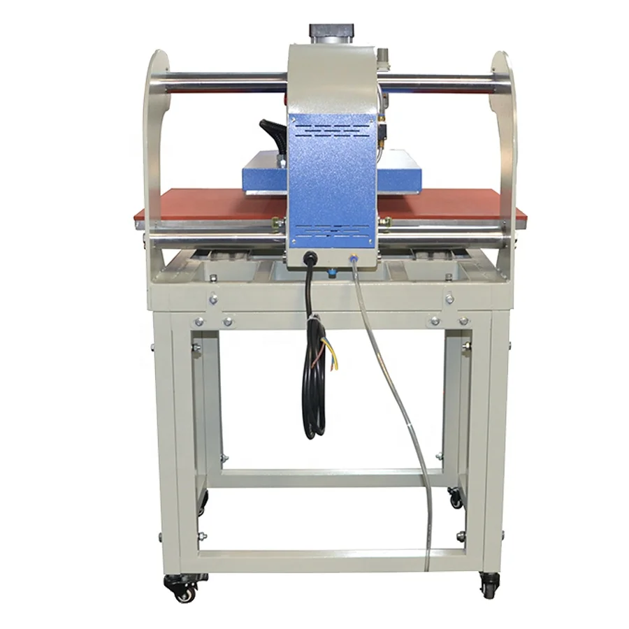 Pneumatic automatic slide sportswear jersey sublimation 16x24in dual beds heat transfer machine heat press