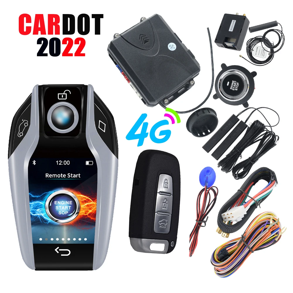 Drop Shipping KOL Auto Electronics Best Seller Remote Starter Engine Start Stop Keyless Entry 4g Gps App Start Car Alarms