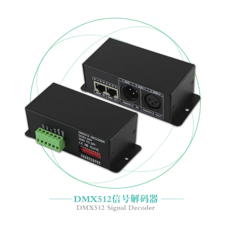  BC-802-1809 Zhuhai Factory Y512 каналы DMX к SPI ws2812b декодер DMX512 gb контроллер сигнала светодиодной
