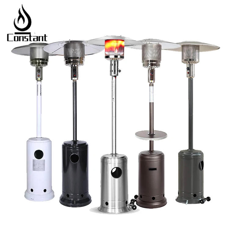 2022 Factory Propane Gas Patio Heater Flame Tube Outdoor Heater with table