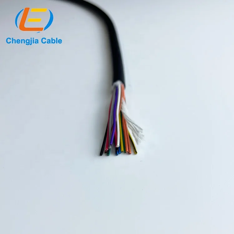 Chengjia waterproof high flexibility Cable 300/500V copper PVC 4 core 0.75mm2 robot CNC cable for mining and trailing