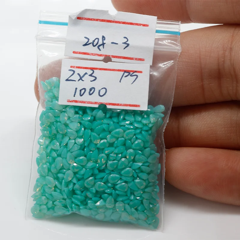 yinzheng Wholesale Price Pear cut Opal nano208-3 loose  gemstone synthetic nano