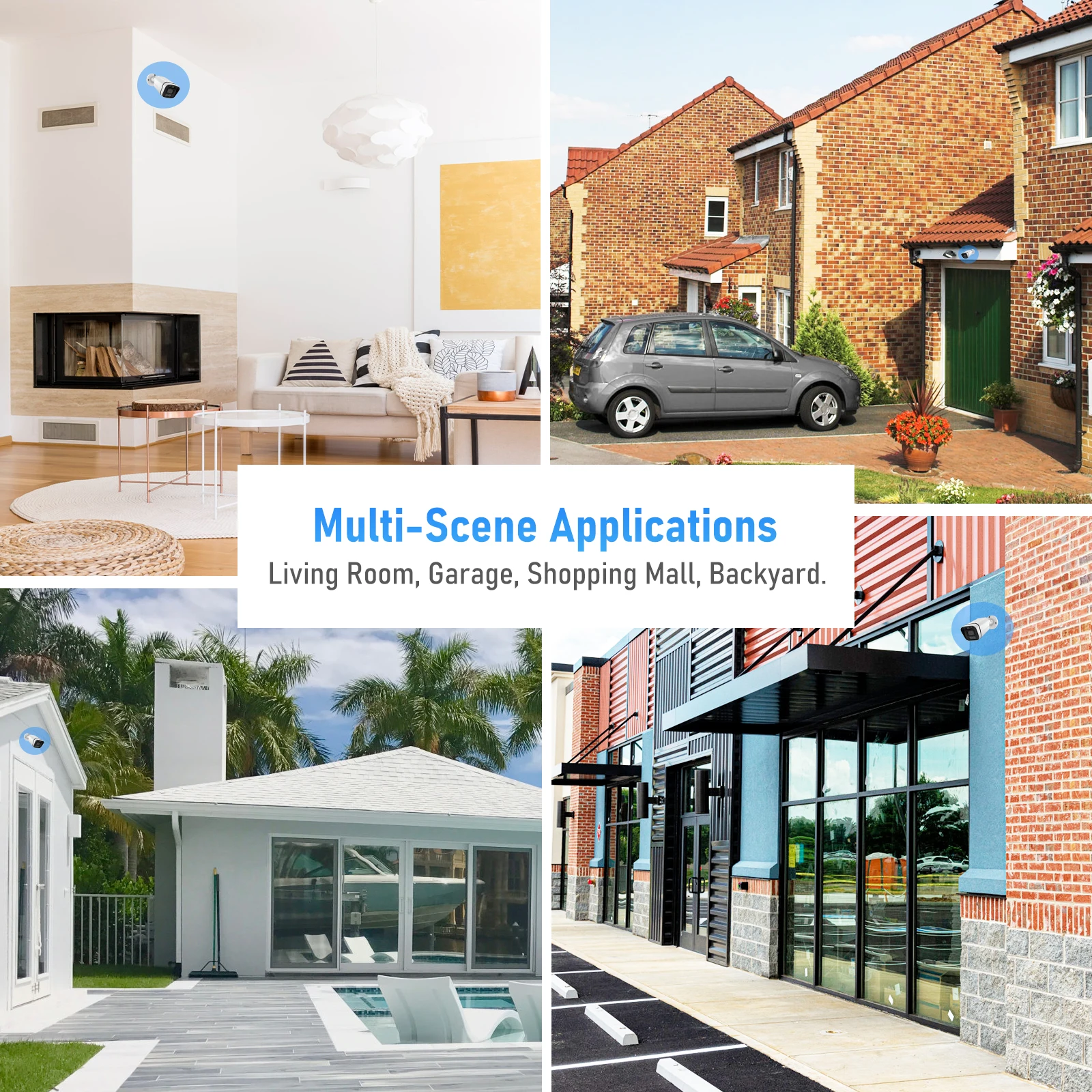 JideTech 2MP POE камера безопасности, цветная камера ночного видения, HD камера наблюдения, гуманоидная IP-камера обнаружения