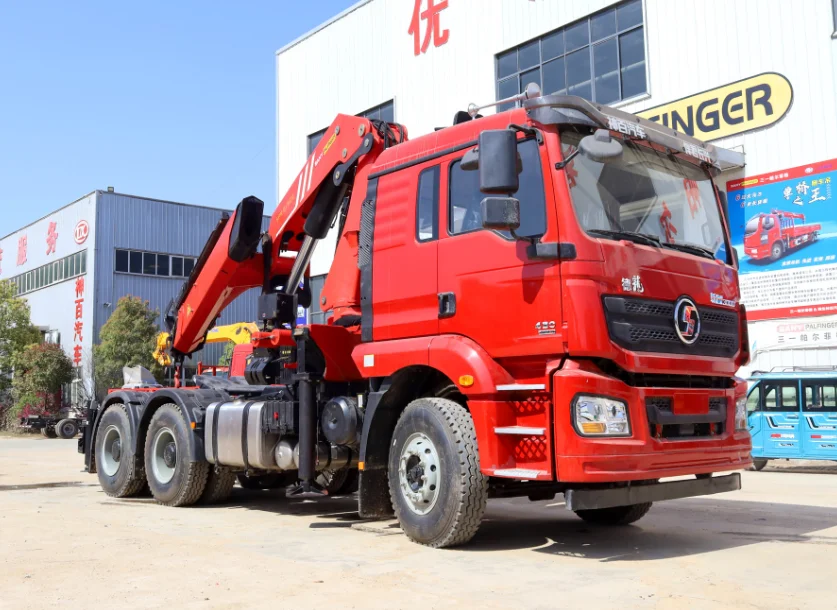 New Palfinger 20Ton 25Ton 30Ton Hydraulic Knuckle Boom Crane 6x4 Shacman Tractor Trucks Mounted Crane in Stock