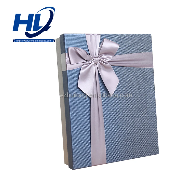 Bow hard packing gift box in stock and custom