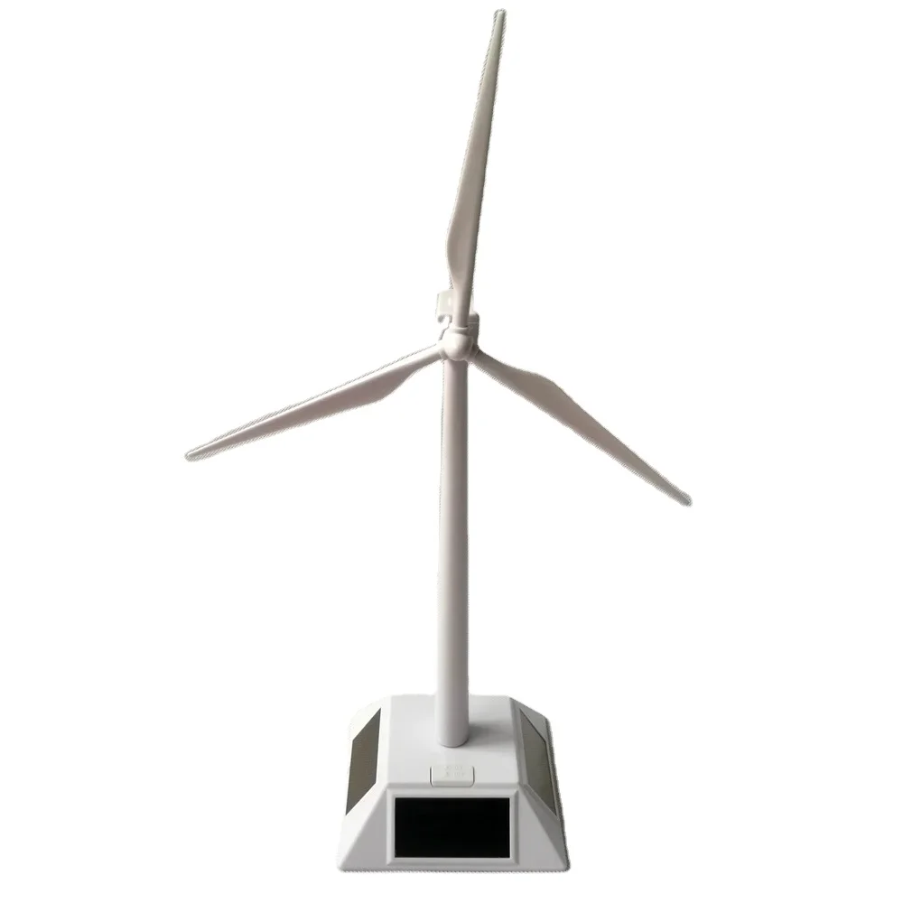 Mini Solar Powered Driving Wind Turbine Model Mini Solar Toy Mini Wind Turbine Generator Model Solar Powered Windmill