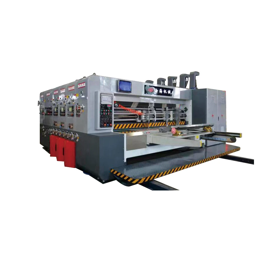 Corrugated Cardboard Carton Box Automatic High Speed Printing Die Cutting Slotting Machine