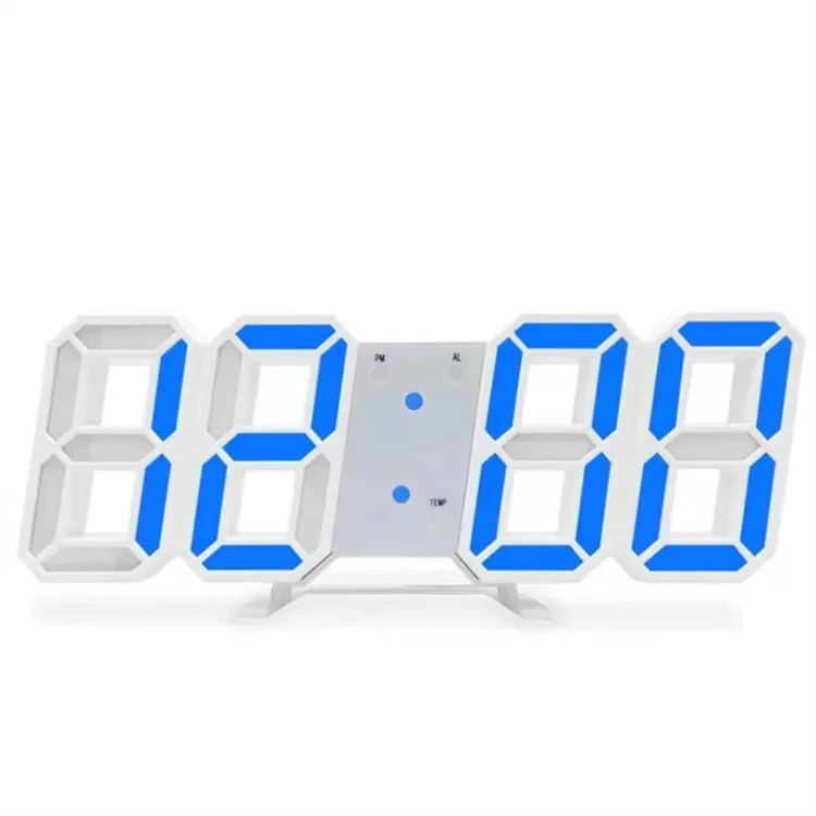 Brand led Creative wall clock decoration Simple digital 3D stereo clock Living Room wall hanging Decor Cheap plastic wall clocks
