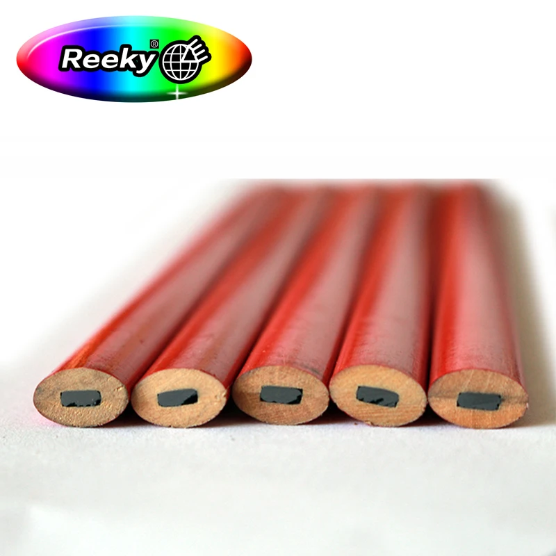 CARPENTER PENCIL, UNSHARPENED ,PAINTED Multiple colors ,Octagonal, oval, waist drum