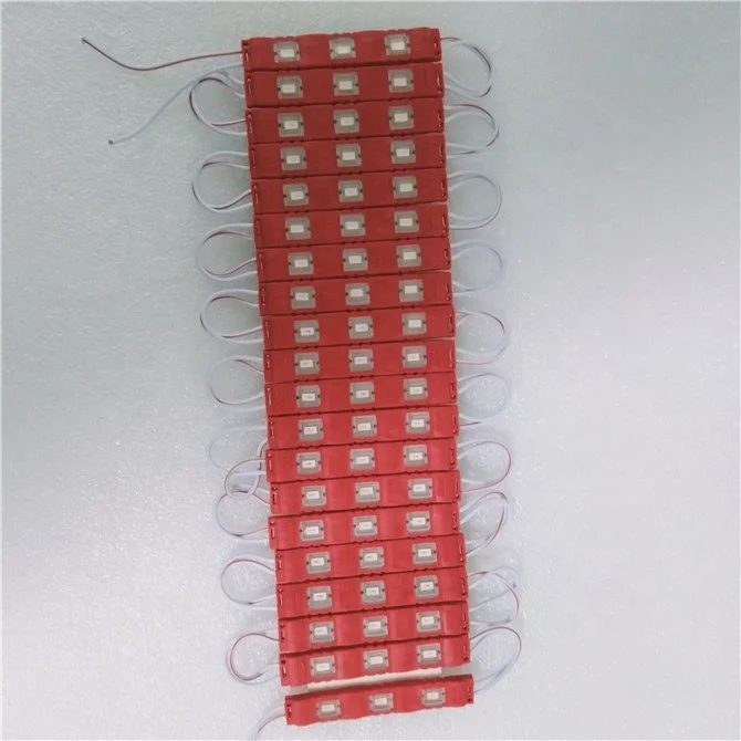  Высококачественный модуль подсветки впрыска 3 чипа светодиодный 12 В SMD5730 красный цвет сделано в
