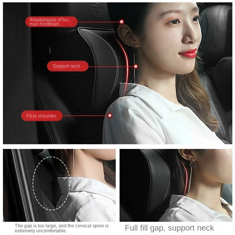 Factory Professional Custom Car Neck Lumbar Pillow Manufacturers Adjustable Head Pillow For Car Safety Auto Interior Accessories