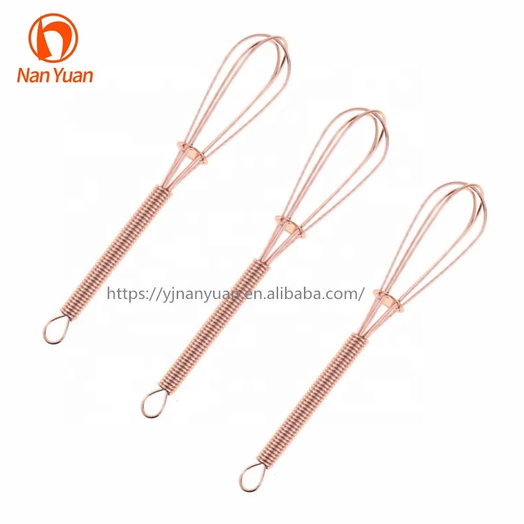 Бестселлер, венчик для еды, молока, розового и золотого цвета, мини-венчик с венчиком из нержавеющей стали