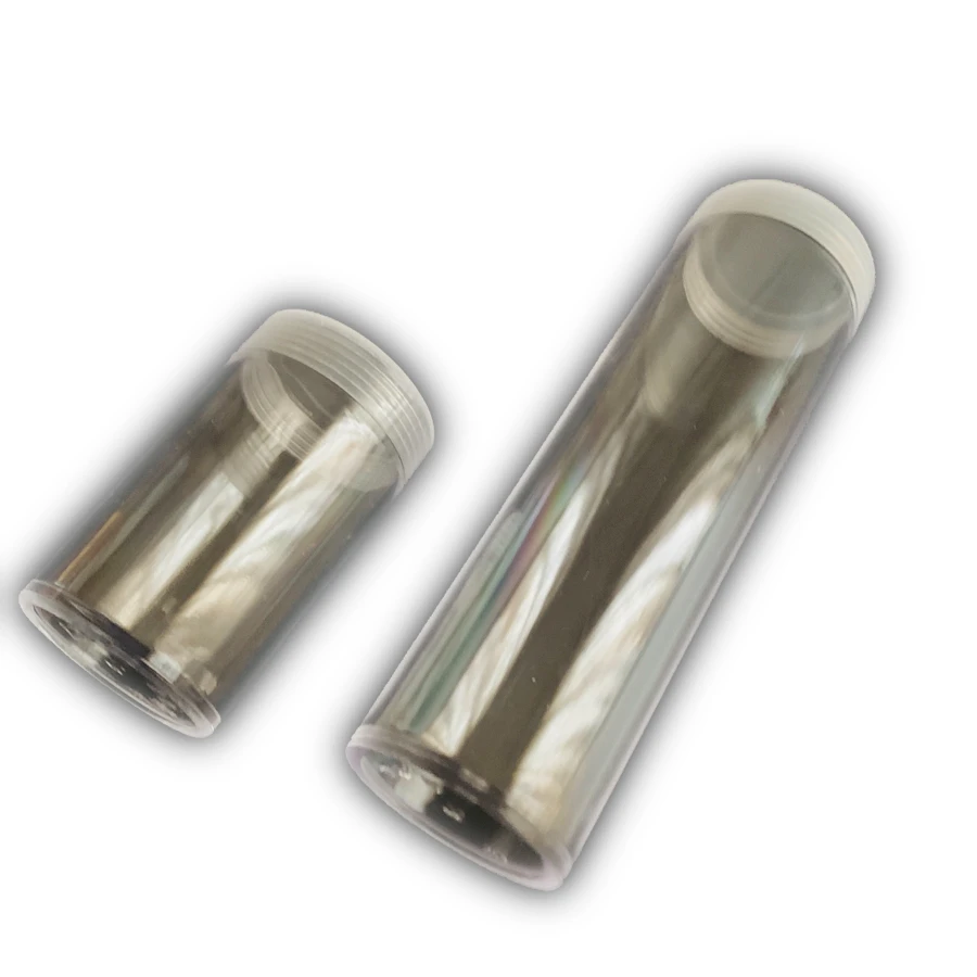 transparent coin tube packing a whole roll of COINS for collection coin capsule NGC PCGS PCCB banknote display box