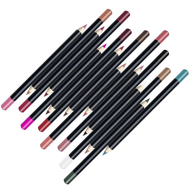OEM Make Your Logo Lip Makeup Tools Lipliner Customized Private Label 16 colors matte