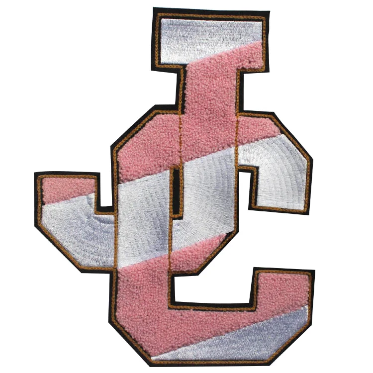 custom high quality computer letters embroidery patches for clothing