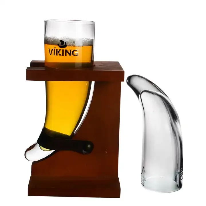 2019 Hot Sale Beer Cup Glass 600ml Horn Beer Glass
