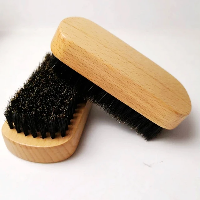 
2020 New Natural Bamboo Face Massage Beard Brush For Men 