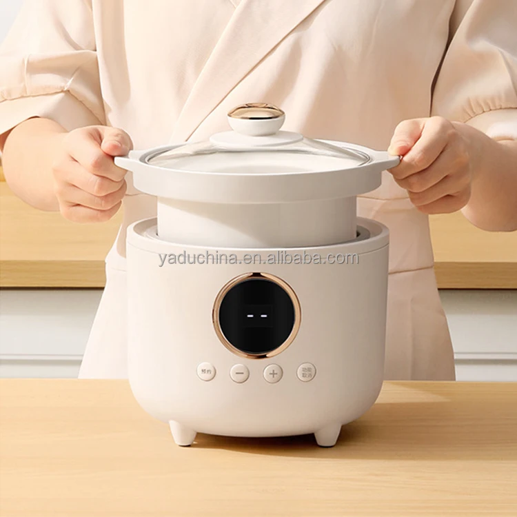 Высокая тепловая керамическая кастрюля, безопасная Автоматическая Паровая суповая электрическая суповарка премиум-класса