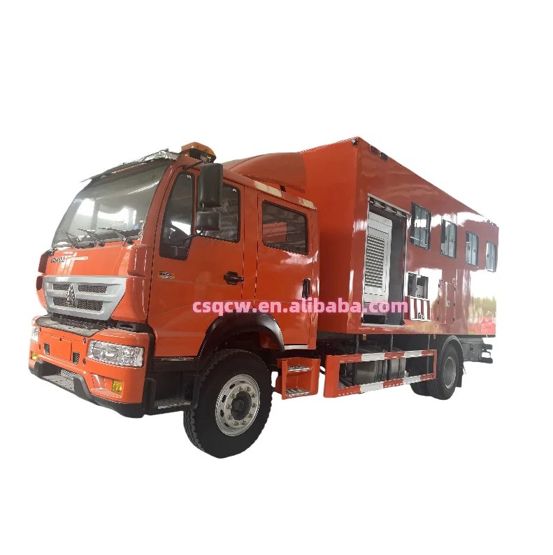 New Howo 4x2  120HP mobile workshop truck with maintenance tools for Repair of automobiles