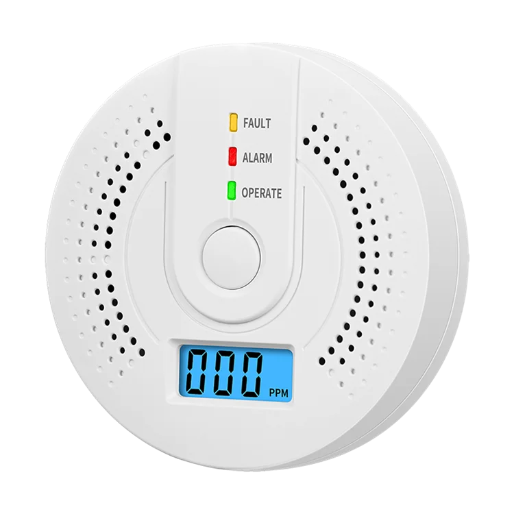 Mini Smart Portable Carbon Monoxide Monitor CO Gas Alarm Honeycomb Soot Detector With Battery