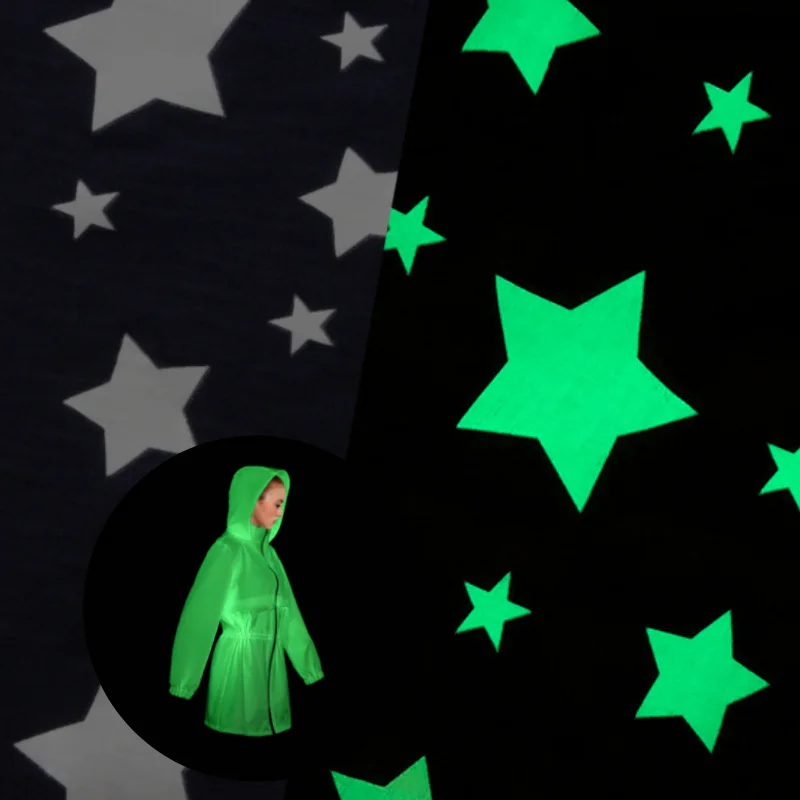 Glow In The Dark Headliner Fabric For Car Fashion Jacket 100% Polyester Night Luminous Customized Glow In The Dark Headliner