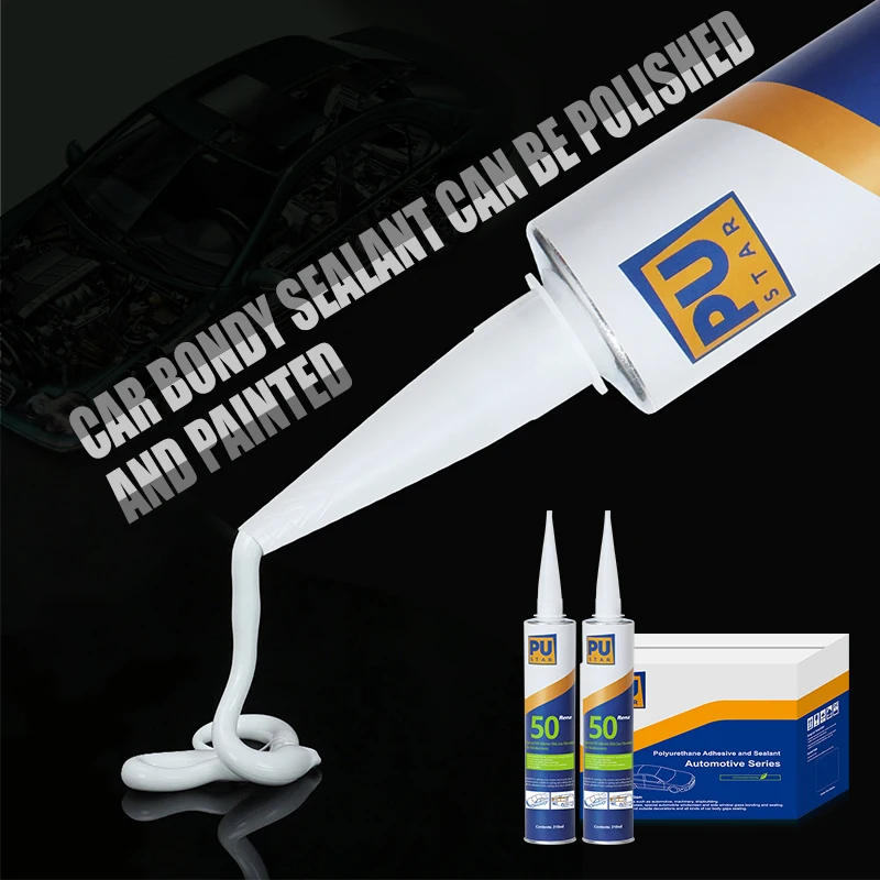 1-component Windshield Easy Extrude Polyurethane Adhesive Sealant Full Of Elasticity Auto Glass Pu Sealant 600ml