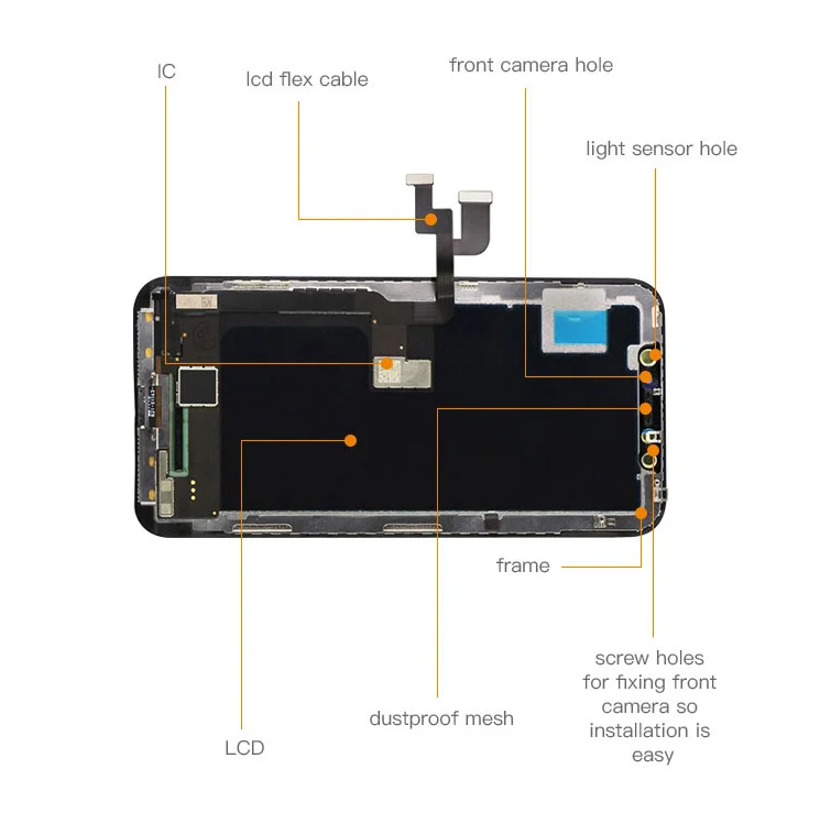 Производитель OEM Оригинальный/TFT/Oled сменный сенсорный ЖК-экран для iphone X