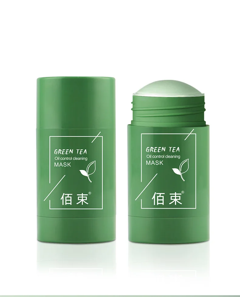 Factory Direct Sales Natural Mud Organic Skin Toner Cleansing Whitening Caly Stick Green Tea Sheet Facial Mask