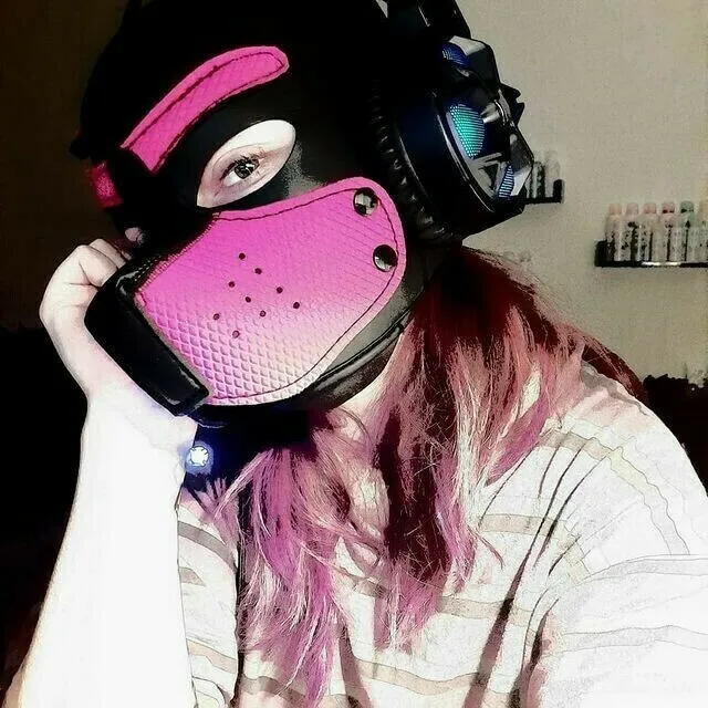 Apply to cosplay Props dog Head Neoprene Sponge Headgear fetish puppy play  pup hoods dog fetish-mask supplier