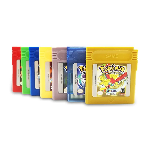 Cartridge only video games pokmon 7 Kinds of Pokmon Games Cards for gba gbc