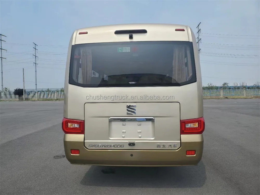 OEM New 7 Meter Long Diesel Urban Passenger Bus with 23 Seats Coaster Type Manual Transmission Euro 3 Euro 4 Emission Standards