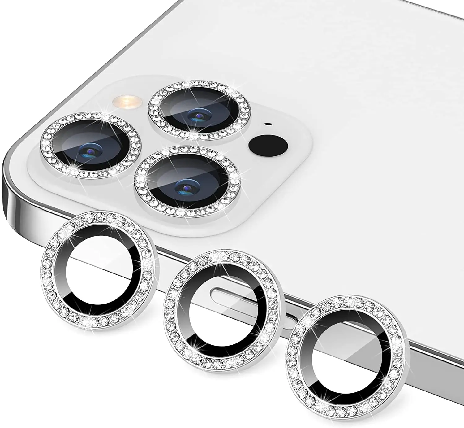 Eagle Eye Diamond Metal Aluminium Lens Cover Luxury Glitter Camera Lens screen Protector For iPhone 14 Pro Max 13 12 11 PRO MINI