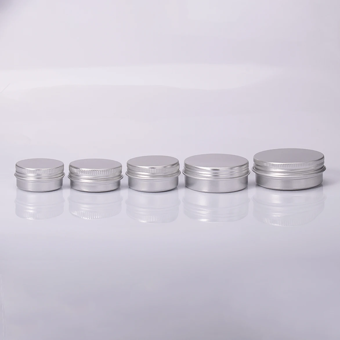10g 30g 50g professional custom aluminum cosmetic jar round tin body cream packaging aluminum powder jar metal tin container
