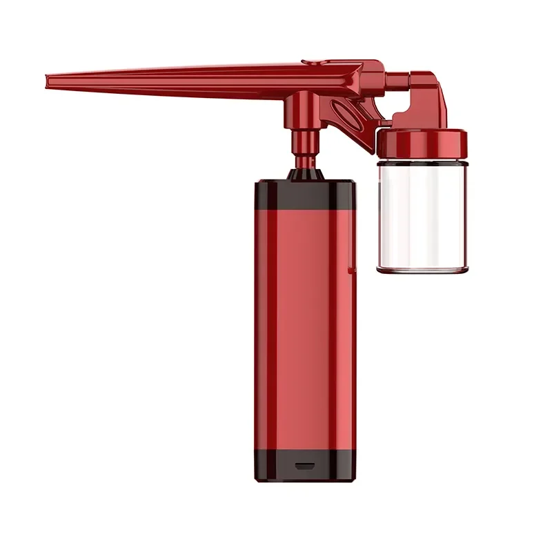 Airbrush Kit Air Brush Paint Spray Gun for Nail Art Tattoo Cake Hair Salon Beauty Tool Mini Air Compressor Kit