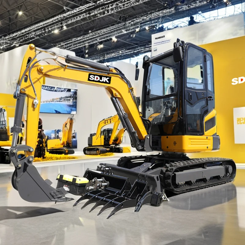 Chinese Factory 2.5 Ton Excavator New Crawler Excavator Mini Digger With The CE Certificate Mini Small Excavator Free Shipping