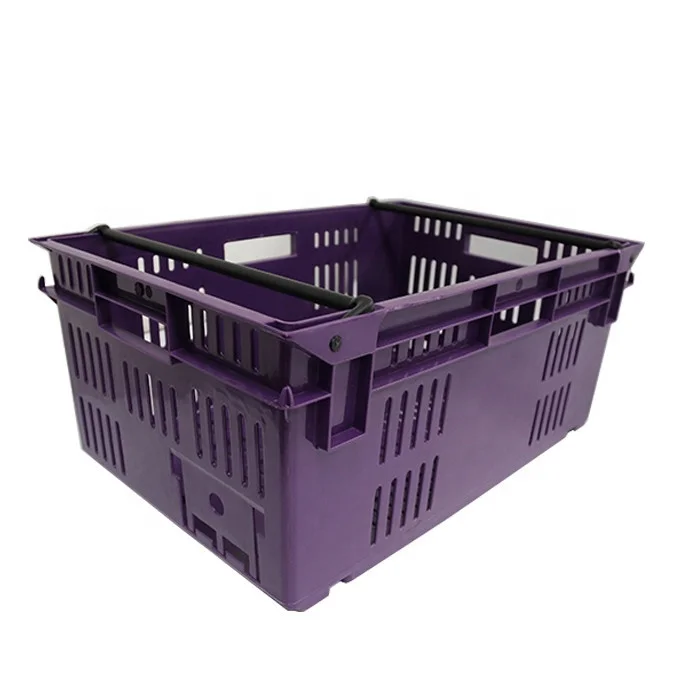 JOIN Plastic Mesh Container Crates Fruit Vented Market Basket Pizza Dough Tray for Vegetables