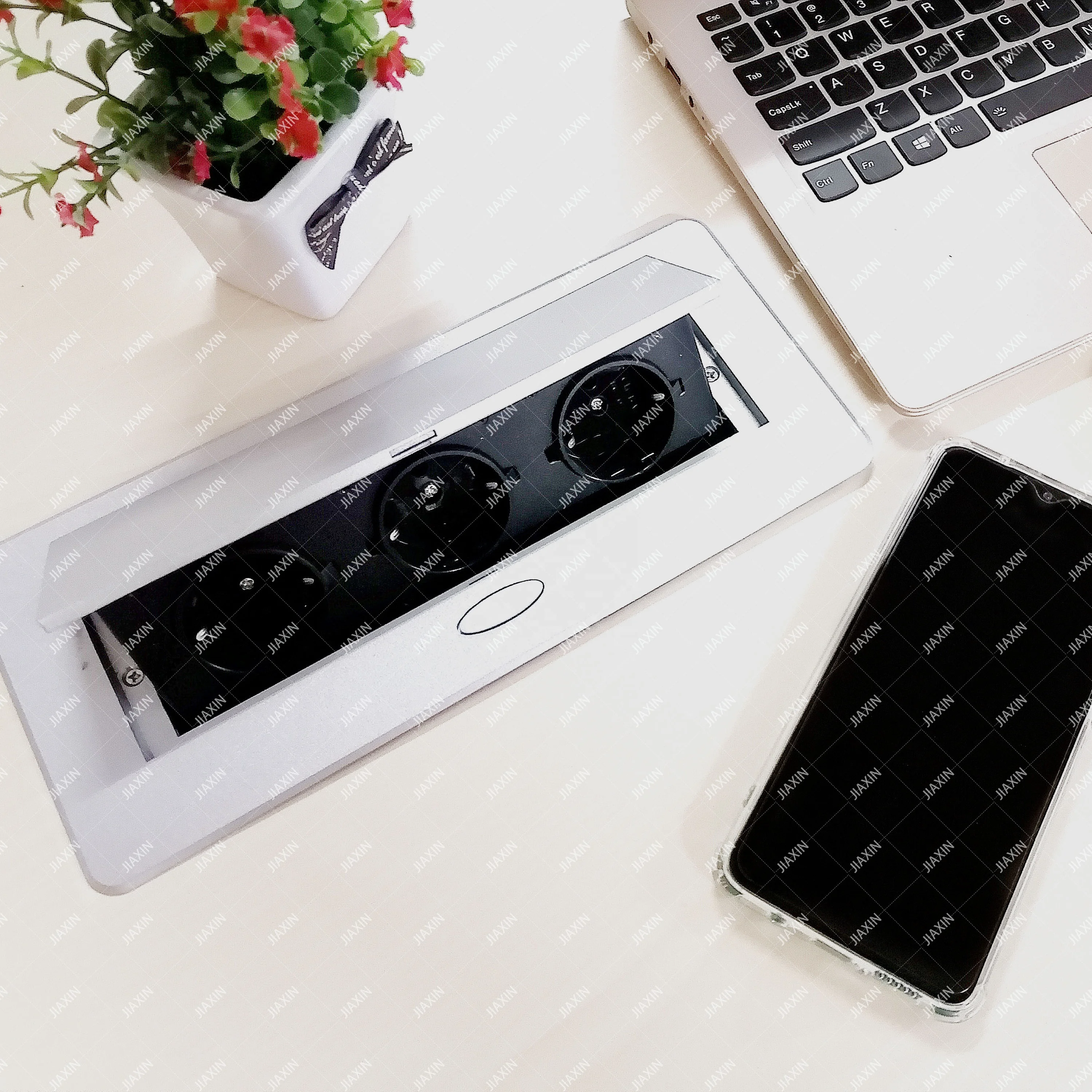 Cheap Factory Price Pop Up Hidden Power Grommet Furniture Tabletop Socket Box With Lid For Office